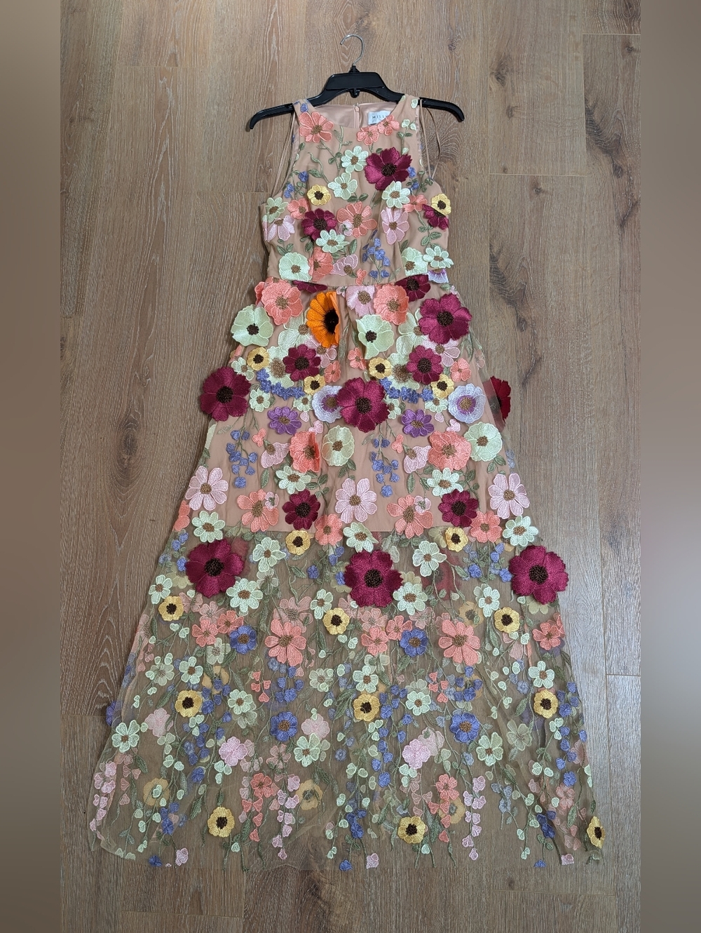 NWT MILLY Hannah Floral Sleeveless Maxi Dress - Size 6 - Picture 3 of 7